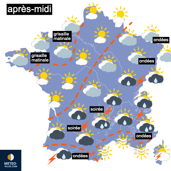 Carte météo de France du 03/05/2022 à 1812