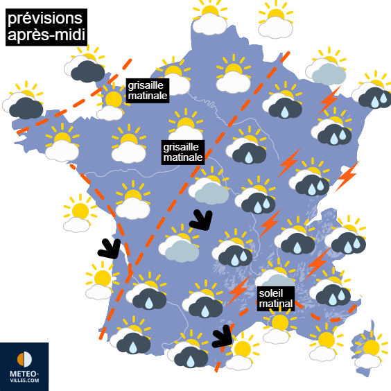 Carte météo de France du 04/05/2022 à 1812