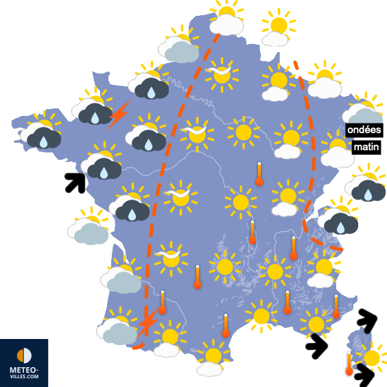 Carte de prévisions
