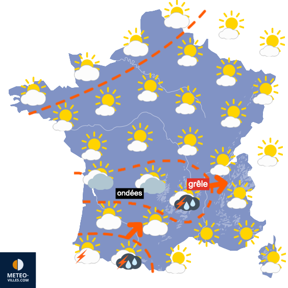 Carte de prévisions
