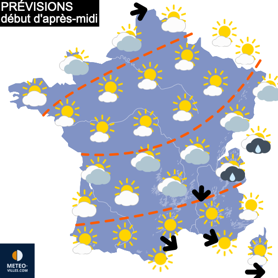 Carte de prévisions