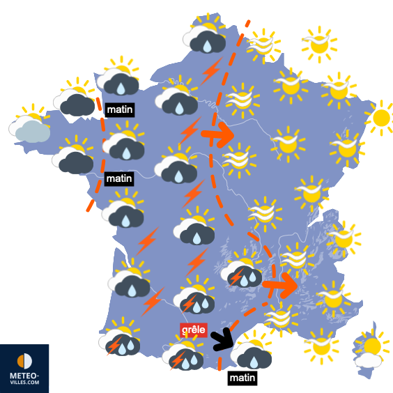 Retour de quelques orages et persistance de la chaleur