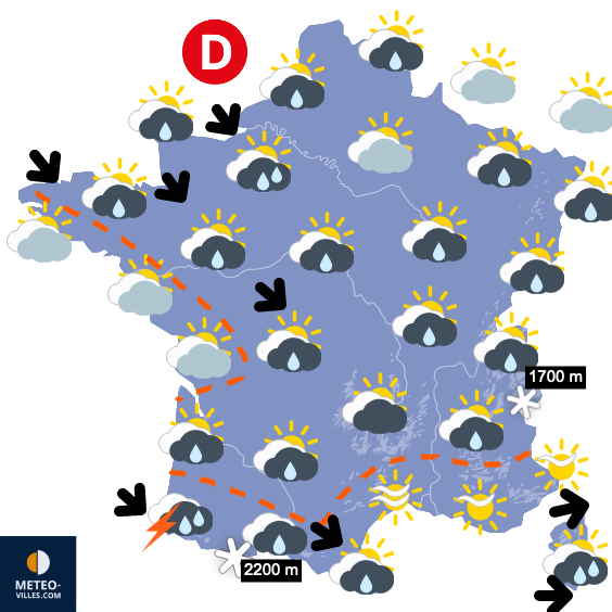Carte de prévisions