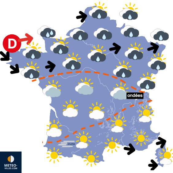 Carte de prévisions