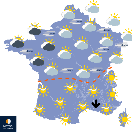 Carte de prévisions
