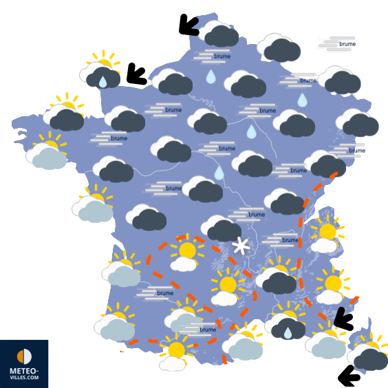 Carte de prévisions
