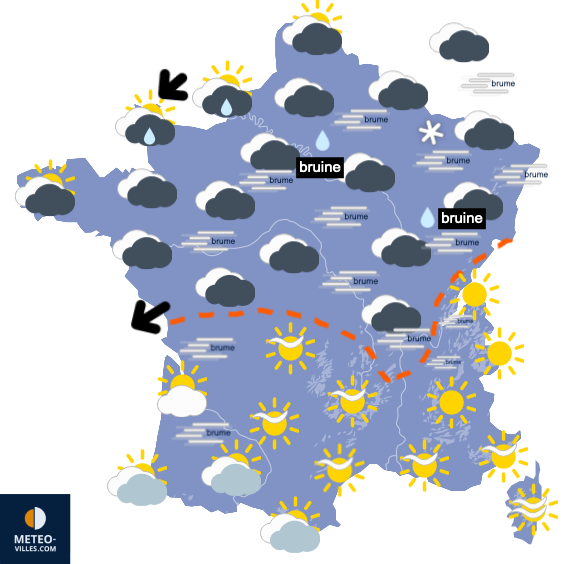 Carte de prévisions