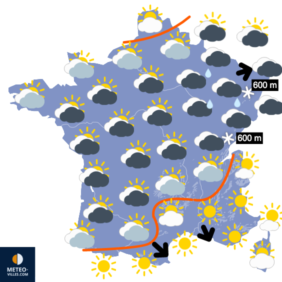 Carte de prévisions