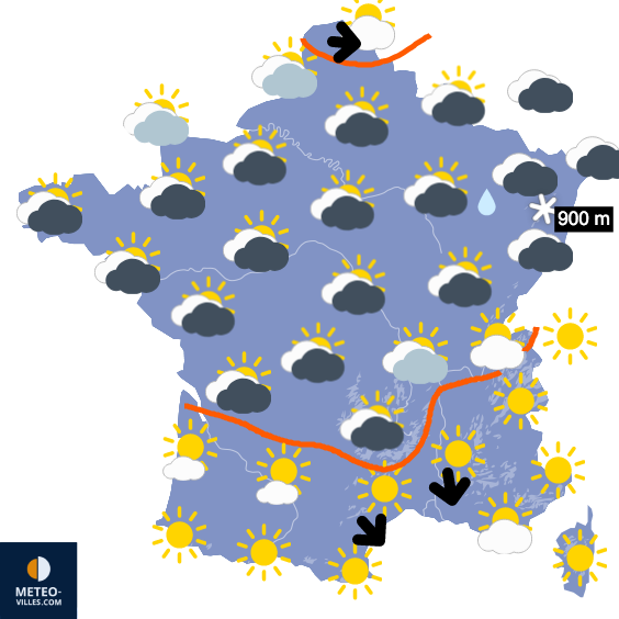 Carte de prévisions