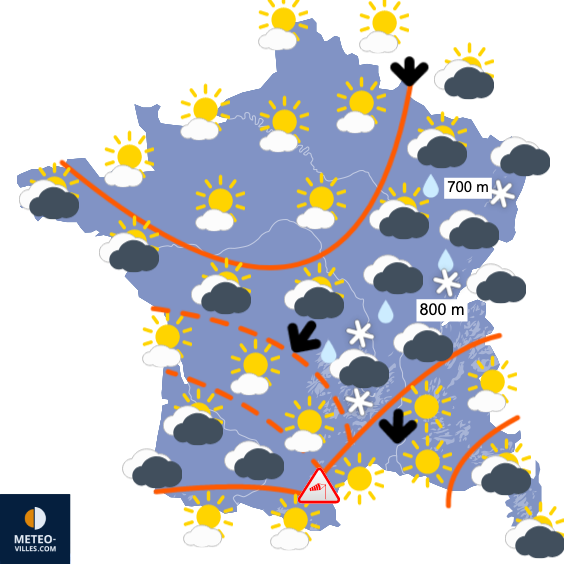 Carte de prévisions