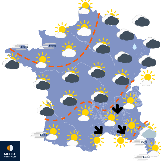 Fin envisagée de la période d'un mois de temps stable !