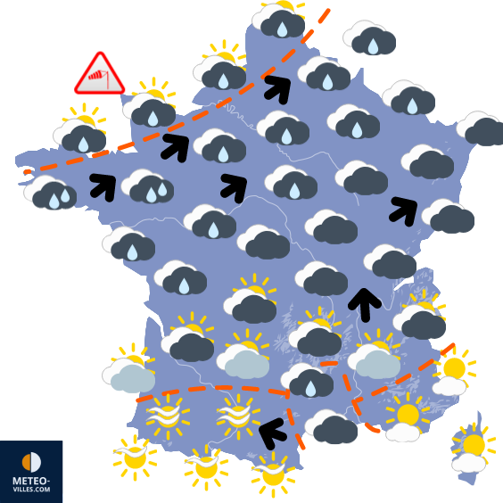 Carte de prévisions