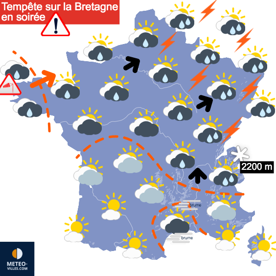 Tempête Mathis, giboulées, gelées