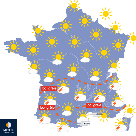 Carte de prévisions
