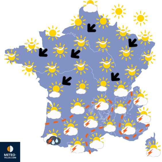 Carte de prévisions