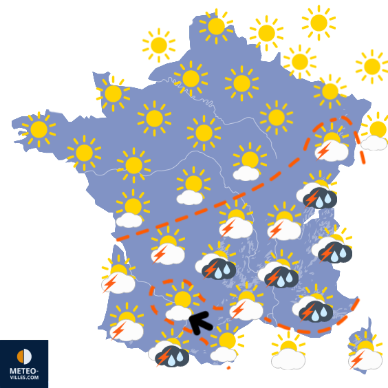 Carte de prévisions