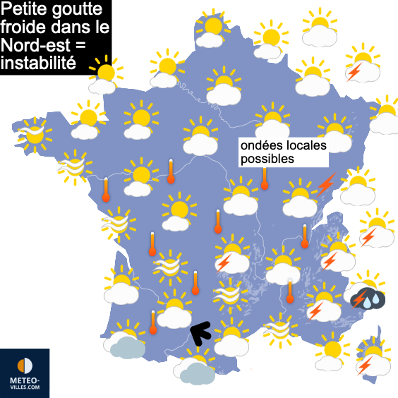 Carte de prévisions