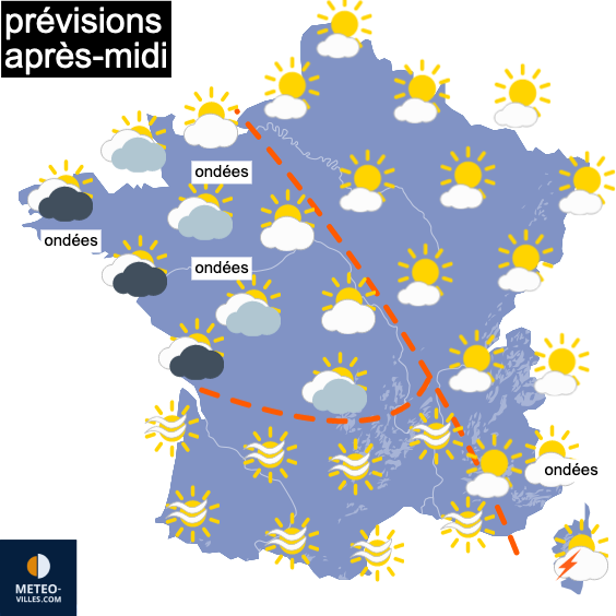 Chaleur lourde et de plus en plus orageuse