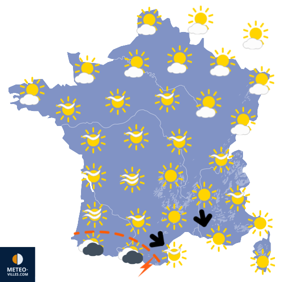 Quelques orages avant un début juillet mitigé