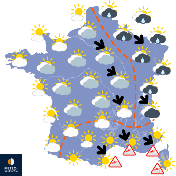 Bulletin France - Situation météo et évolution 1691233195_france
