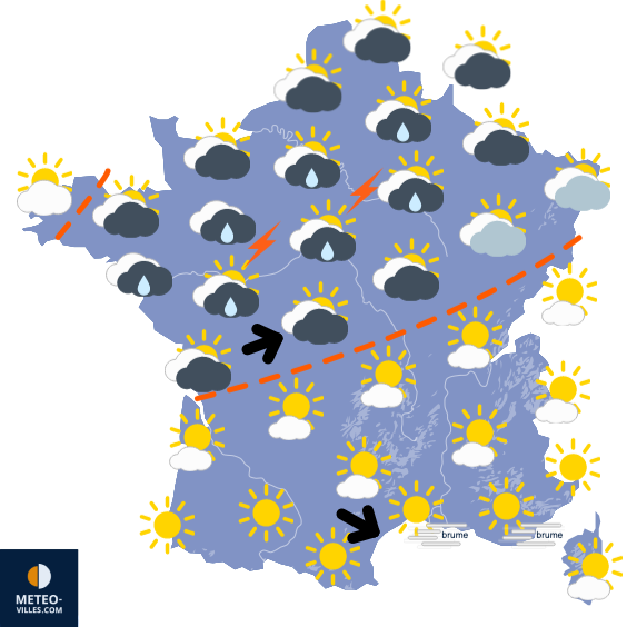 Bulletin France - Situation météo et évolution 1691656577_france