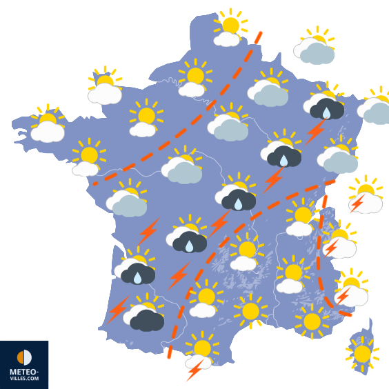 Bulletin France - Situation météo et évolution 1691583105_france