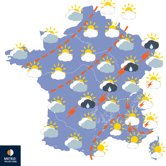 Bulletin France - Situation météo et évolution 1691582726_france
