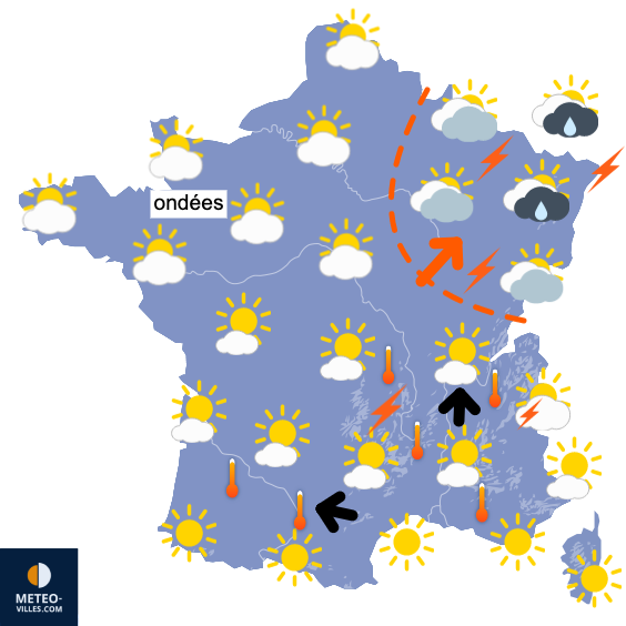 Bulletin France - Situation météo et évolution 1692256759_france