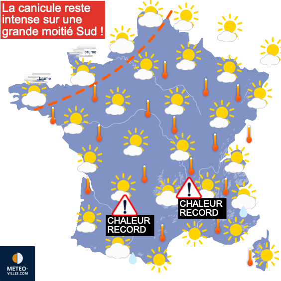 Bulletin France - Situation météo et évolution 1692600216_france
