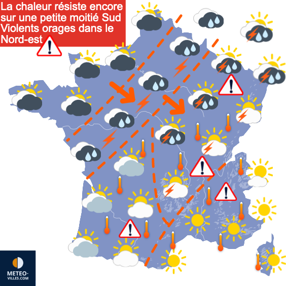 Bulletin France - Situation météo et évolution 1692601030_france