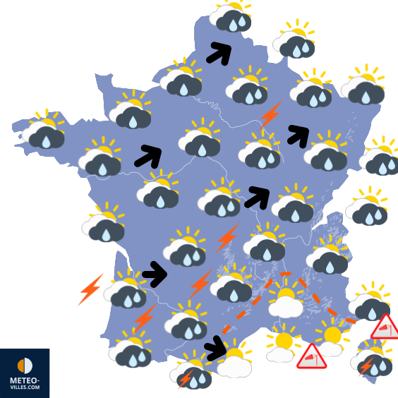 Bulletin France - Situation météo et évolution - Page 2 1695205984_france