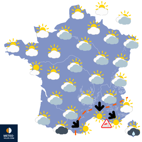 Carte de prévisions