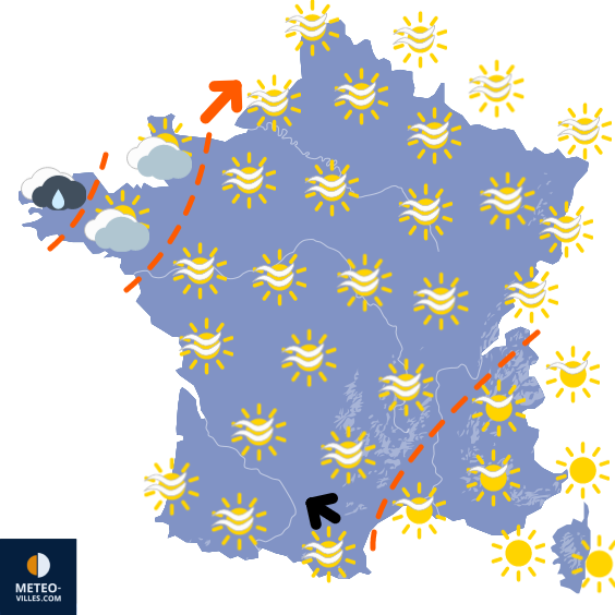 Bulletin France - Situation météo et évolution - Page 2 1695633301_france