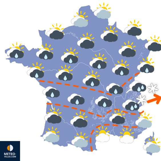 Carte de prévisions