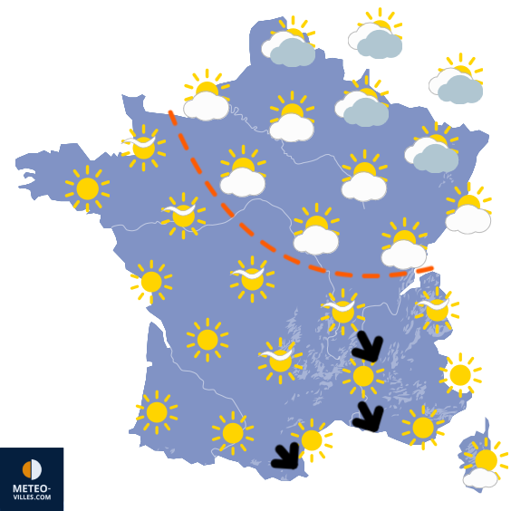 Carte de prévisions du temps du Thursday, September 12, 2024