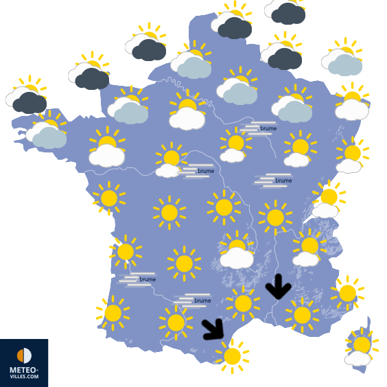 Carte de prévisions du temps du Thursday, September 12, 2024