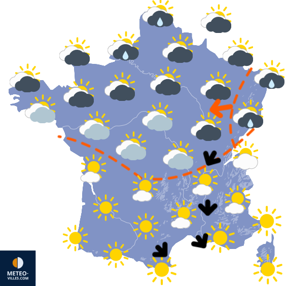 Carte de prévisions du temps du Friday, September 13, 2024