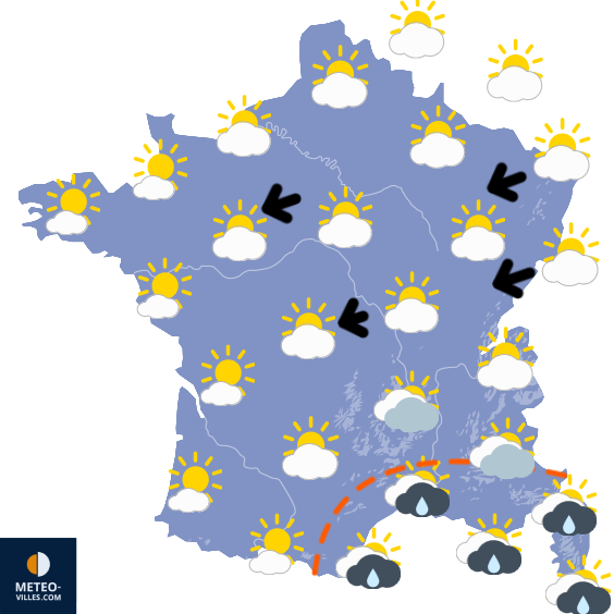 Carte de prévisions du temps du Thursday, September 12, 2024