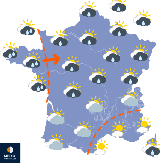 Carte de prévisions du temps du Thursday, September 19, 2024