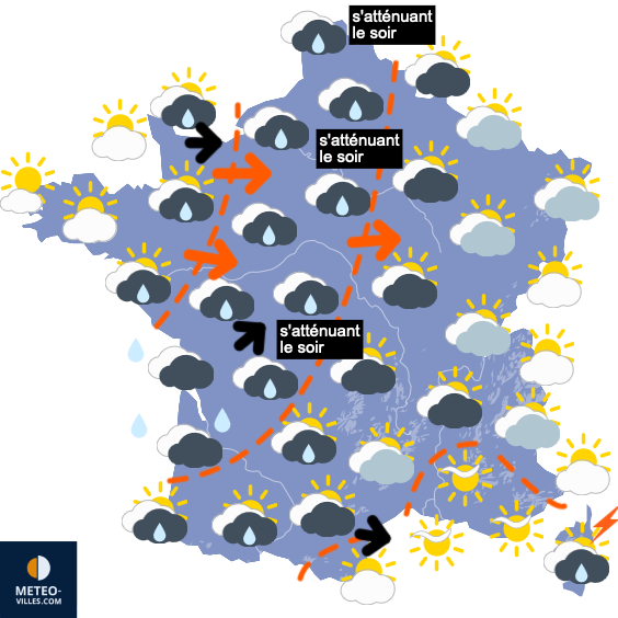 Généralement calme et plutôt sec jusqu'à vendredi