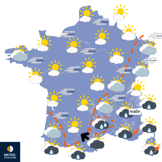 Nouvel épisode de fortes pluies, notamment dans le Sud-est