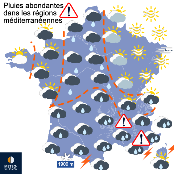 Fin des intempéries prévue dimanche soir