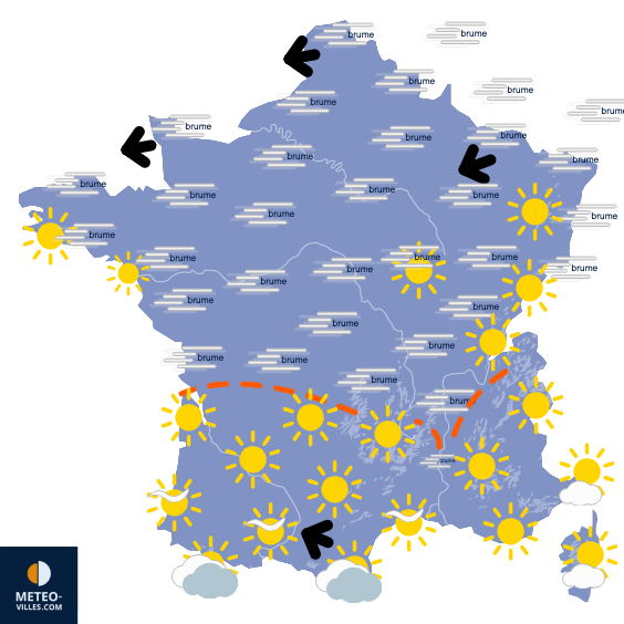 Encore de nombreuses journées calmes et anticycloniques