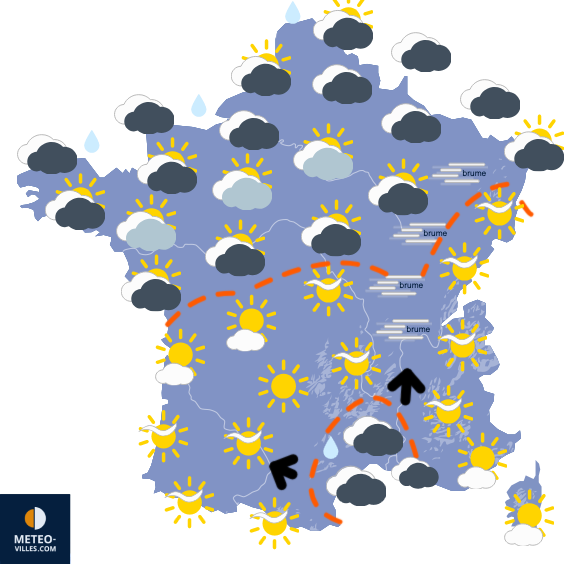 Coups de vent, forte pluie et neige la semaine prochaine