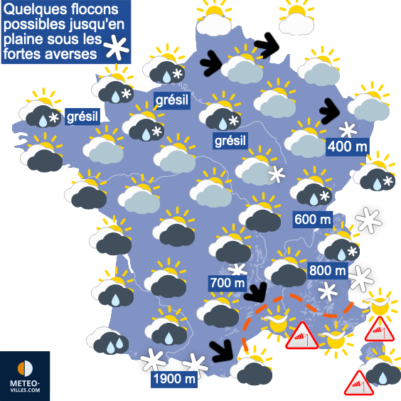 Neige en plaine suivie de records de douceur !!