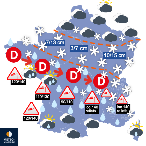 Carte de prévisions du temps du Thursday, November 21, 2024