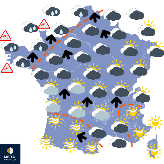 Carte de prévisions du temps du Thursday, November 21, 2024