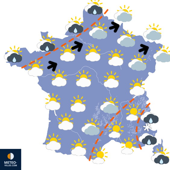 Carte de prévisions du temps du Thursday, November 21, 2024