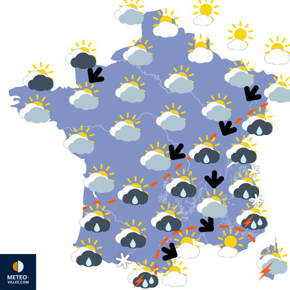 Meteo-villes.com - carte de France