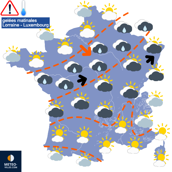 Carte de prévisions du temps du Samedi 24 mai 2025